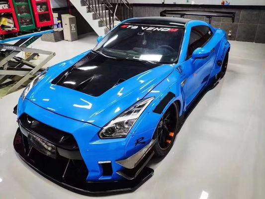 المنتجات الساخنة 2022 GTR R35wide Bodyki Body Kit لنيسان GTR R35 سبويلر المصد الأمامي والخلفي
