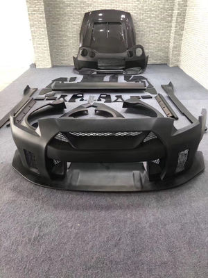 المنتجات الساخنة 2022 GTR R35wide Bodyki Body Kit لنيسان GTR R35 سبويلر المصد الأمامي والخلفي