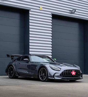 قطع غيار السيارات لميرسيدس AMG GT GTC GTS مجموعة جسم AMG GT تحديثات السلسلة السوداء الطراز الأمامي والخلفي مضارب سبويلر غطاء جسم
