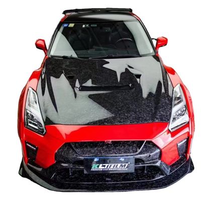 لمجموعة جسد نيسان GTR GTR R35 ترقية مجموعة جسد ألياف الكربون الأمامية والخلفية