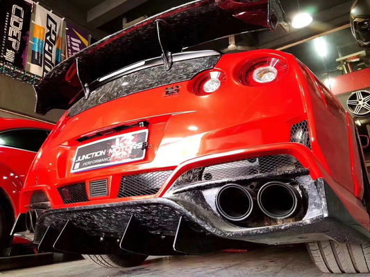 لمجموعة جسد نيسان GTR GTR R35 ترقية مجموعة جسد ألياف الكربون الأمامية والخلفية