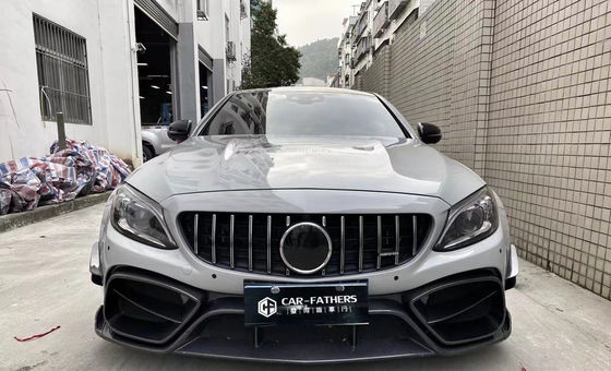 منتج جديد لميرسيدس W205 AMG C63 كوبيه كيس الجسم C63 كوبيه تحديث نمط IMP المصد الأمامي