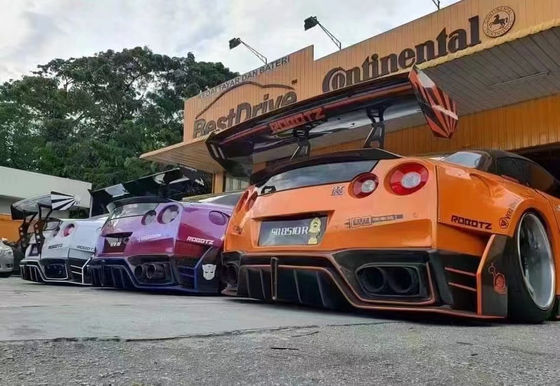 مخصصة 2022 نيسان كوسي كيت الجبهة والخلفية غطاء سيارة GTR R35
