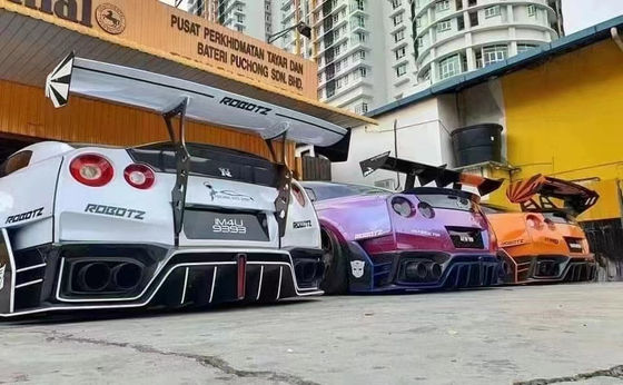 مخصصة 2022 نيسان كوسي كيت الجبهة والخلفية غطاء سيارة GTR R35