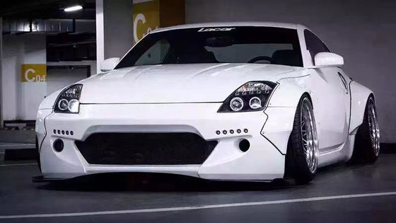 350Z نيسان كيس الجسم الراتنج ألياف الصدفة الخلفية المشتت السيارات الأمامية المشتت الجانبي