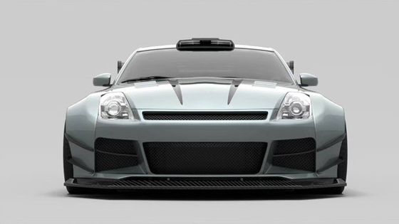 سكين هواء FRP نيسان 350z مجموعة الجسم العريض السترة الجانبية OEM الأمامية والخلفية المصد
