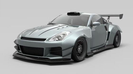 سكين هواء FRP نيسان 350z مجموعة الجسم العريض السترة الجانبية OEM الأمامية والخلفية المصد