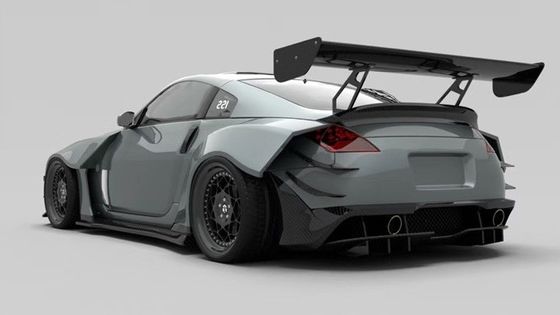سكين هواء FRP نيسان 350z مجموعة الجسم العريض السترة الجانبية OEM الأمامية والخلفية المصد