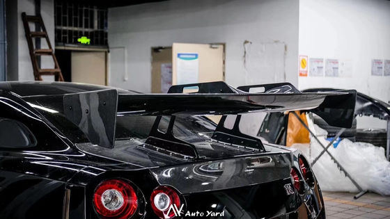 غرامة جي تي آر نيسان جسم كيت LB Style Spoiler Car Duck Tail Fins جسم كيت Spoiler