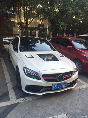 غطاء الألياف الكربونية لبنز C63 كوبيه مواد الألياف الكربونية C63 غطاء غطاء محرك غطاء