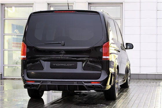 مجموعة الهيكل لبنز فيتو V260 FRP + مواد ألياف الكربون فيتو V260 تحديث TOPCAR نمط الجبهة والخلفية المقابض مجموعة الهيكل