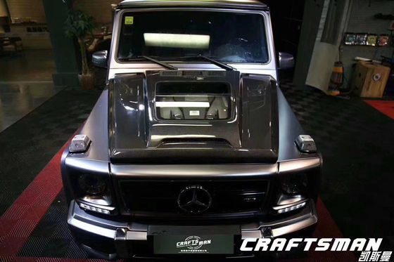 لـ Benz G Class W463 W464 غطاء آلة غطاء ألياف الكربون G500G55G63G350 IMP الشفاف