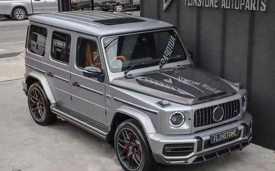لـ Benz G-class W464 W463 G500 G550 G63 G350 غطاء آلة الألياف الكربونية W464 W463 Upgrade Topcar Style Cover
