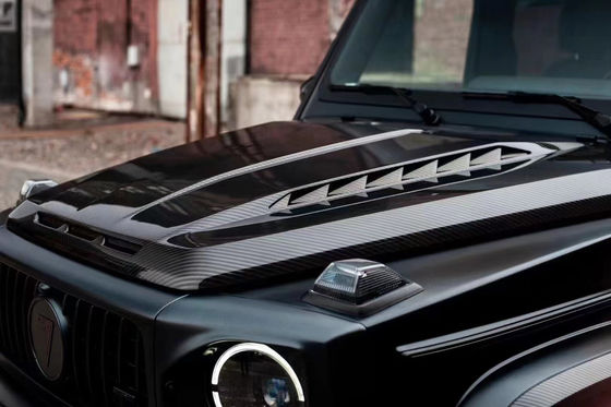 لـ Benz G-class W464 W463 G500 G550 G63 G350 غطاء آلة الألياف الكربونية W464 W463 Upgrade Topcar Style Cover