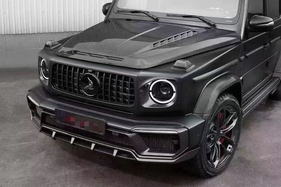 لـ Benz G-class W464 W463 G500 G550 G63 G350 غطاء آلة الألياف الكربونية W464 W463 Upgrade Topcar Style Cover