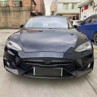 بيع Model S Body Kit ألياف الكربون الأمامية والخلفية المقابس الجانبية