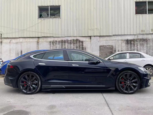 بيع Model S Body Kit ألياف الكربون الأمامية والخلفية المقابس الجانبية
