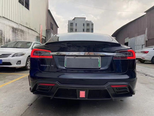 بيع Model S Body Kit ألياف الكربون الأمامية والخلفية المقابس الجانبية