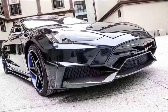بيع Model S Body Kit ألياف الكربون الأمامية والخلفية المقابس الجانبية