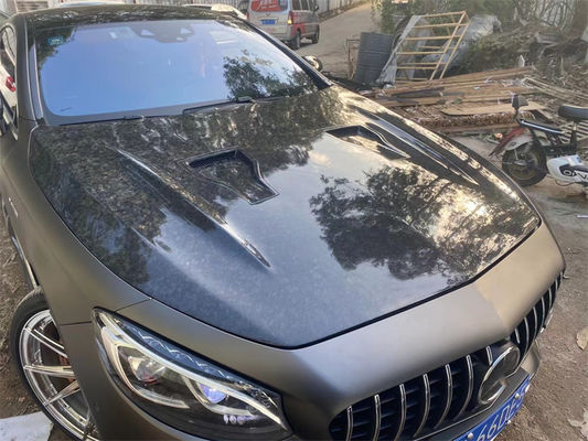 لـ Benz W217 فئة S كوبيه غطاء ألياف الكربون Cursory W217 غطاء آلة نمط MSY محسن