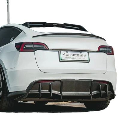 قطع غيار السيارات لشركة تيسلا طراز Y مجموعة جسم ألياف الكربون طراز Y تحديث نمط MIW ألياف الكربون الجبهة المبرحة الواسعة