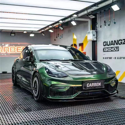 FPR 2019 Spoiler For Tesla Model 3 Body Kit 2022 ACP Style أمامية و خلفية