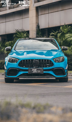 أجزاء السيارات مجموعة جسم ألياف الكربون لمرسيديس E63S 2021 E63s كربون ألياف السيارات Diffuser Spoiler Body Kitl
