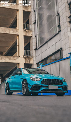 أجزاء السيارات مجموعة جسم ألياف الكربون لمرسيديس E63S 2021 E63s كربون ألياف السيارات Diffuser Spoiler Body Kitl