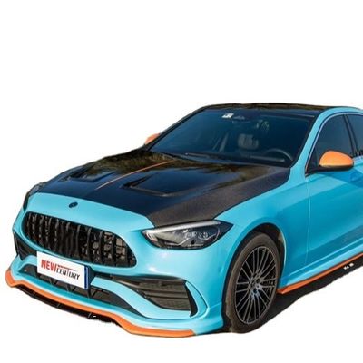 قطع غيار السيارات لمرسيديس W206 C180C260 C300 غطاء فتحة المحرك من الألياف الكربونية