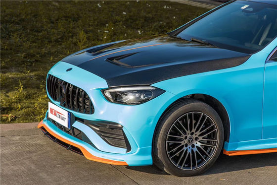 قطع غيار السيارات لمرسيديس W206 C180C260 C300 غطاء فتحة المحرك من الألياف الكربونية