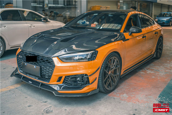 قطع غيار السيارات لأودي A5 S5 RS5 غطاء محرك الألياف الكربونية A5 S5 RS5 تم ترقيته