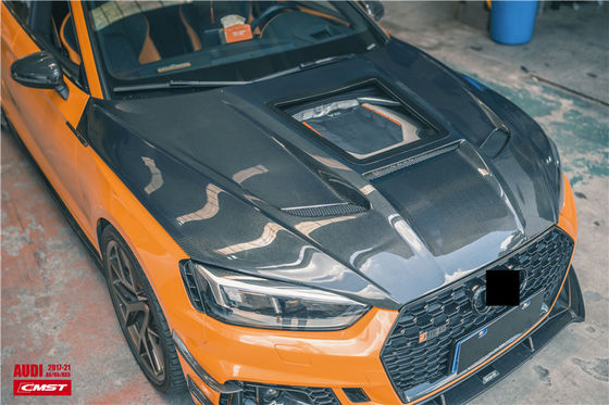 قطع غيار السيارات لأودي A5 S5 RS5 غطاء محرك الألياف الكربونية A5 S5 RS5 تم ترقيته