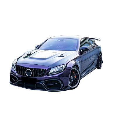 قطع غيار السيارات لميرسيدس C63 C63S كوبيه كيس الجسم C63 C63S كوبيه ترقية أسلوب IMP الأمامية والخلفية مضارب سبويلر كيس الجسم