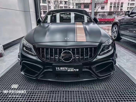 قطع غيار السيارات لميرسيدس C63 C63S كوبيه كيس الجسم C63 C63S كوبيه ترقية أسلوب IMP الأمامية والخلفية مضارب سبويلر كيس الجسم