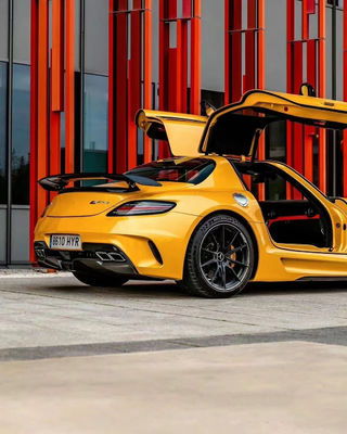 لمرسيدس SLS R197 كيت جسم الألياف الكربونية SLS الترقيات السلسلة السوداء