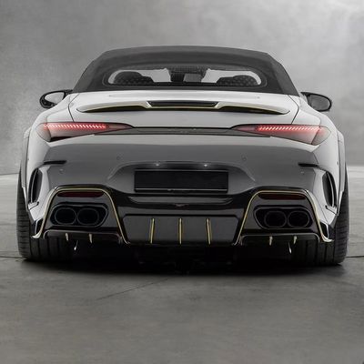 لمرسيديس SL63 مجموعة جسم ألياف الكربون SL63 تحديث أسلوب MSY ألياف الكربون المنتشر الشفاه الأمامية