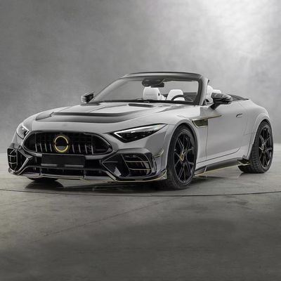 لمرسيديس SL63 مجموعة جسم ألياف الكربون SL63 تحديث أسلوب MSY ألياف الكربون المنتشر الشفاه الأمامية