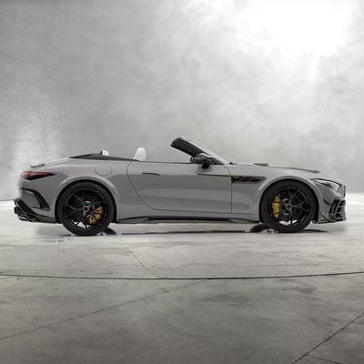 لمرسيديس SL63 مجموعة جسم ألياف الكربون SL63 تحديث أسلوب MSY ألياف الكربون المنتشر الشفاه الأمامية