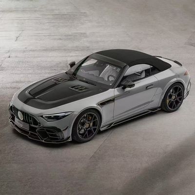 لمرسيديس SL63 مجموعة جسم ألياف الكربون SL63 تحديث أسلوب MSY ألياف الكربون المنتشر الشفاه الأمامية