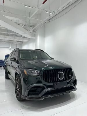 X167 GLS450 مرسيدس بنز كيس الجسم LD النمط الكربون الألياف الشفاه سبويلر غطاء