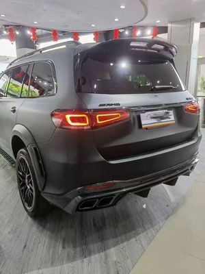 X167 GLS450 مرسيدس بنز كيس الجسم LD النمط الكربون الألياف الشفاه سبويلر غطاء