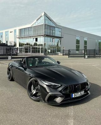 SL63 مرسيدس بنز SL كيت جسم 2015 - 2016 BS Style Hood Spoiler Front Lip Diffuser